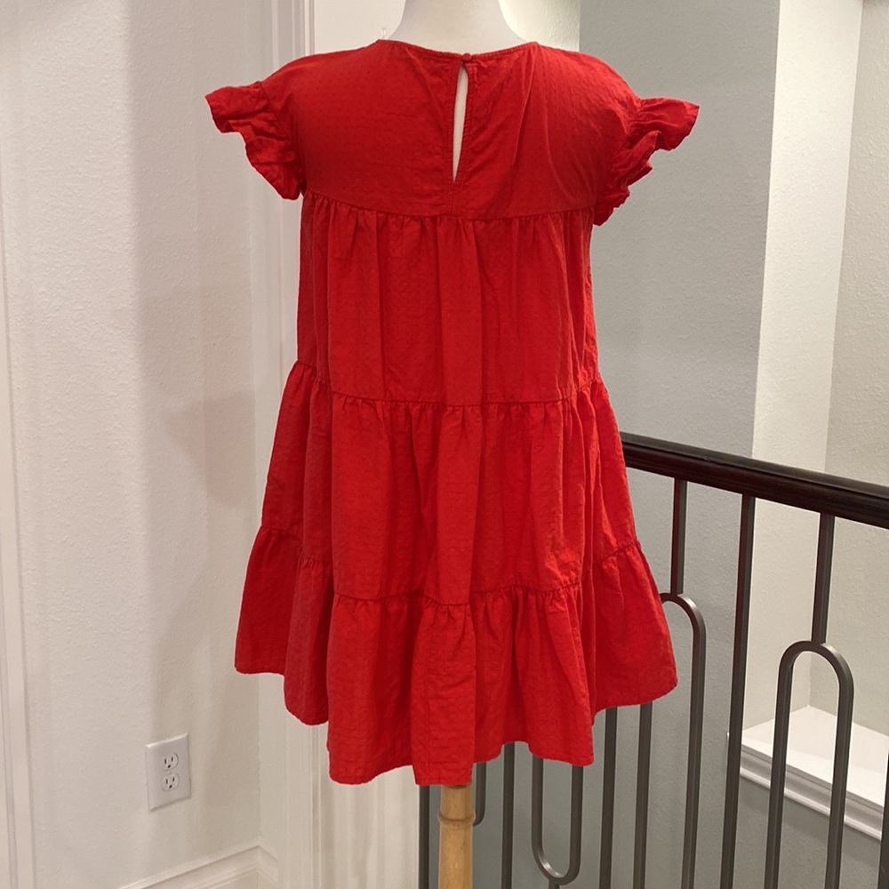 Red Ruffled Dress - Picture 3 of 3